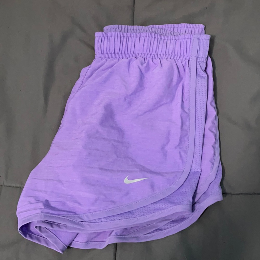 purple nike running shorts